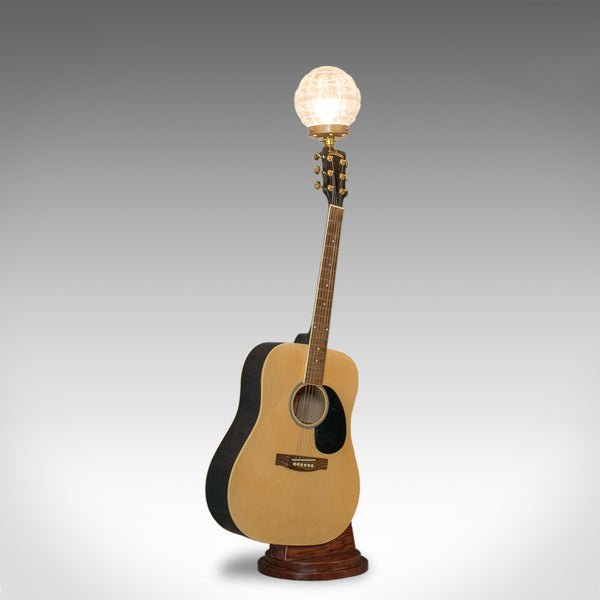Vintage, Acoustic Guitar Lamp, English, Bespoke, Handcrafted, Jim Deacon, Glass - London Fine Antiques