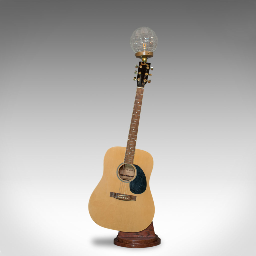 Vintage Acoustic Guitar Lamp English Bespoke Handcrafted Jim Deac London Fine Antiques