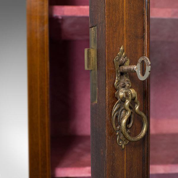 Antique Pier Cabinet, English, Mahogany, Display, Showcase, Late 19th Century - London Fine Antiques