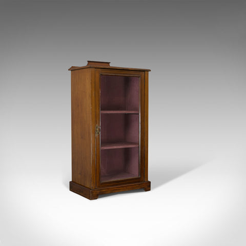 Antique Pier Cabinet, English, Mahogany, Display, Showcase, Late 19th Century - London Fine Antiques