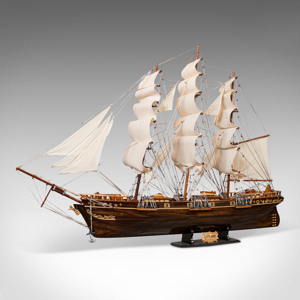 Large Vintage Model, Cutty Sark, English, Mahogany, Collectible, Ship, Display - London Fine Antiques