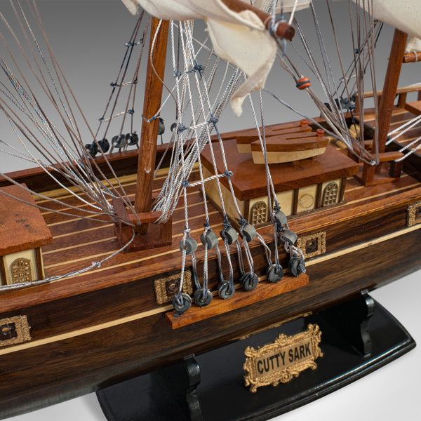 Large Vintage Model, Cutty Sark, English, Mahogany, Collectible, Ship, Display - London Fine Antiques