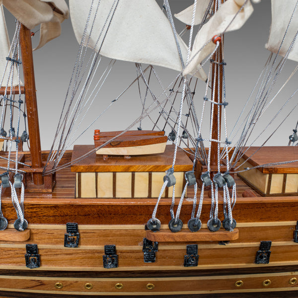 Large Vintage Model Ship, Napoleon, English, Mahogany, Collectible, Display - London Fine Antiques
