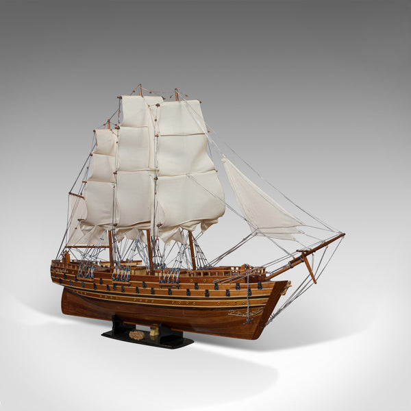 Large Vintage Model Ship, Napoleon, English, Mahogany, Collectible, Display - London Fine Antiques