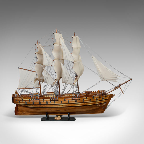 Large Vintage Model Ship, Napoleon, English, Mahogany, Collectible, Display - London Fine Antiques