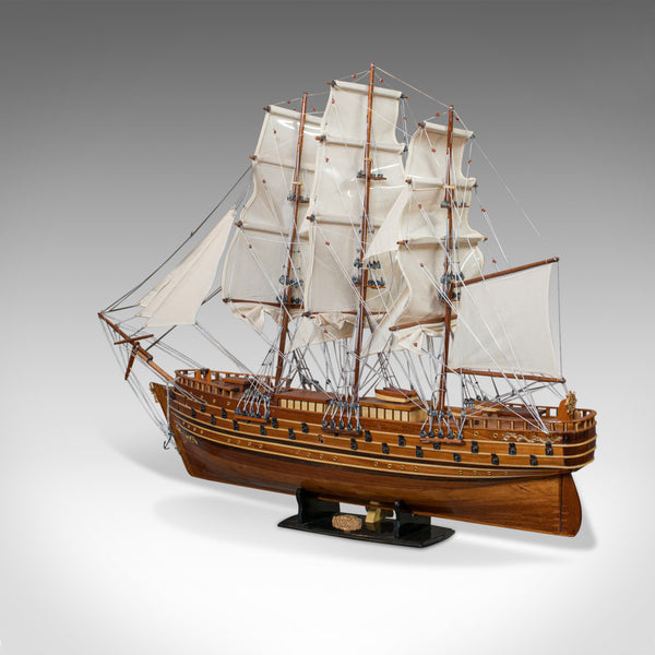 Large Vintage Model Ship, Napoleon, English, Mahogany, Collectible, Display - London Fine Antiques