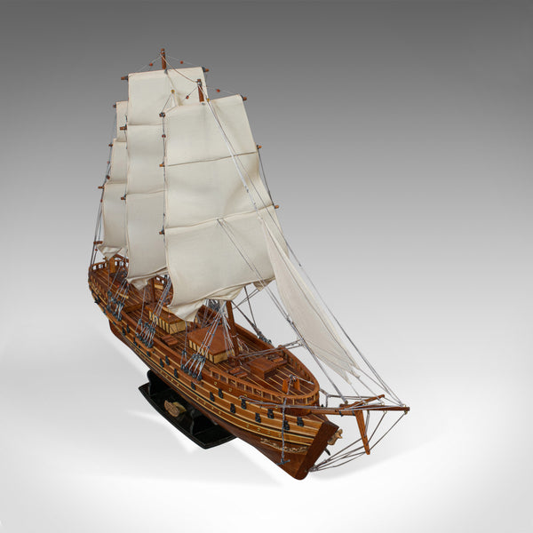 Large Vintage Model Ship, Napoleon, English, Mahogany, Collectible, Display - London Fine Antiques