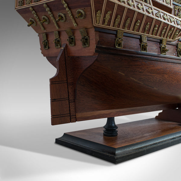 Large Vintage Model, Sovereign of the Seas, English, Mahogany, Collectible, Ship - London Fine Antiques