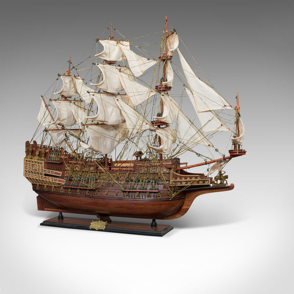Large Vintage Model, Sovereign of the Seas, English, Mahogany, Collectible, Ship - London Fine Antiques