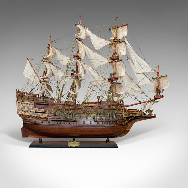 Large Vintage Model, Sovereign of the Seas, English, Mahogany, Collectible, Ship - London Fine Antiques