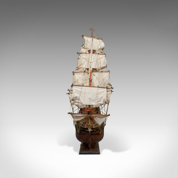 Large Vintage Model, Sovereign of the Seas, English, Mahogany, Collectible, Ship - London Fine Antiques