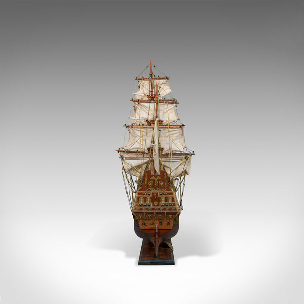 Large Vintage Model, Sovereign of the Seas, English, Mahogany, Collectible, Ship - London Fine Antiques