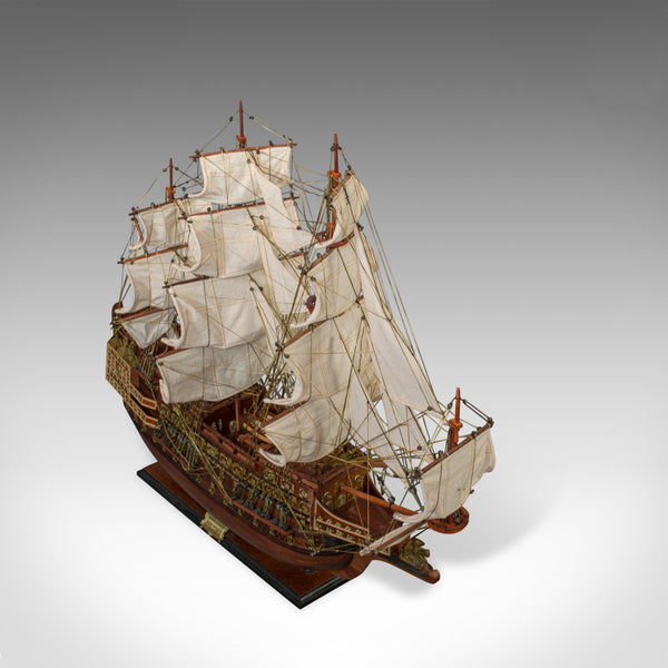 Large Vintage Model, Sovereign of the Seas, English, Mahogany, Collectible, Ship - London Fine Antiques