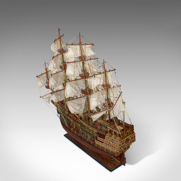 Large Vintage Model, Sovereign of the Seas, English, Mahogany, Collectible, Ship - London Fine Antiques
