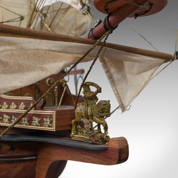 Large Vintage Model, Sovereign of the Seas, English, Mahogany, Collectible, Ship - London Fine Antiques