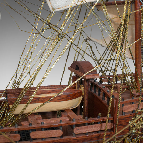 Large Vintage Model, Sovereign of the Seas, English, Mahogany, Collectible, Ship - London Fine Antiques