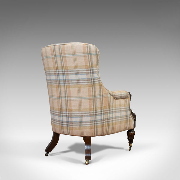 Antique Gentleman's Armchair, Rosewood, Fireside, Club Chair, William IV, c1835 - London Fine Antiques
