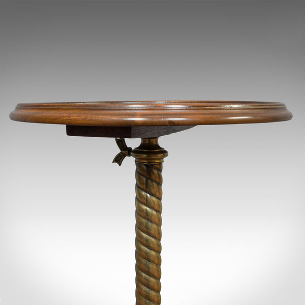 Antique Adjustable Wine Table, English, Mahogany, Cast Iron, Plant, Jardiniere - London Fine Antiques