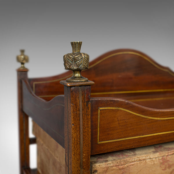 Antique Storage Cabinet, 6 Boxes, English, Edwardian, Mahogany, Brass, Etagere - London Fine Antiques