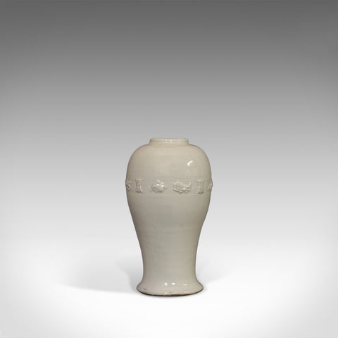Antique Celadon Vase, Oriental, Decorative, Ceramic, Baluster, Urn, 19th Century - London Fine Antiques