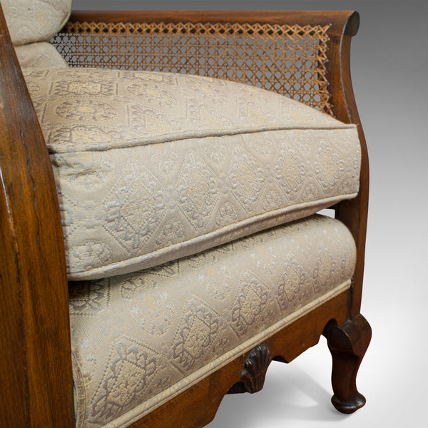 Antique Bergere Suite, English, Beech, Cane, Chair, Sofa, Set, Edwardian C.1910 - London Fine Antiques