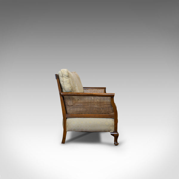 Antique Bergere Suite, English, Beech, Cane, Chair, Sofa, Set, Edwardian C.1910 - London Fine Antiques