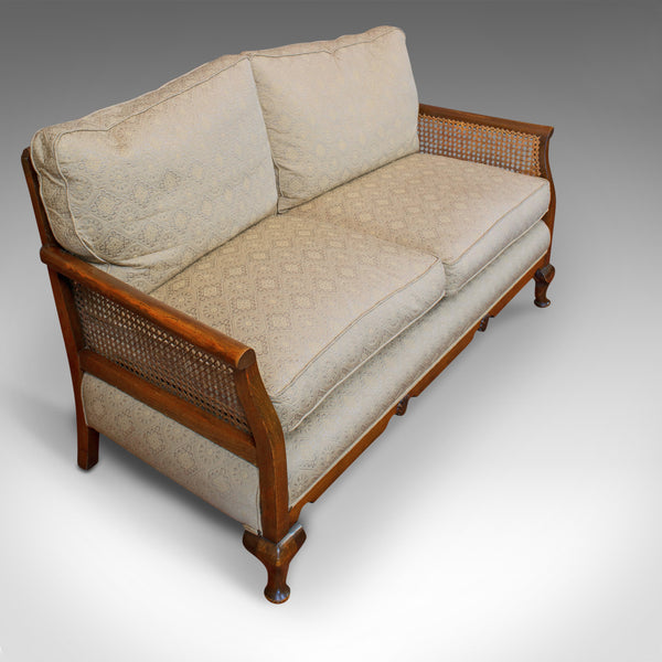 Antique Bergere Suite, English, Beech, Cane, Chair, Sofa, Set, Edwardian C.1910 - London Fine Antiques