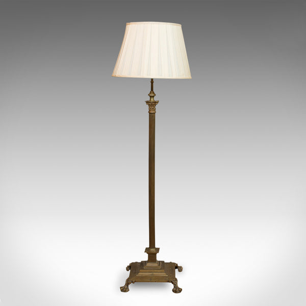 Antique Standard Lamp, English, Brass, Floor Light, Edwardian, Circa 1910 - London Fine Antiques