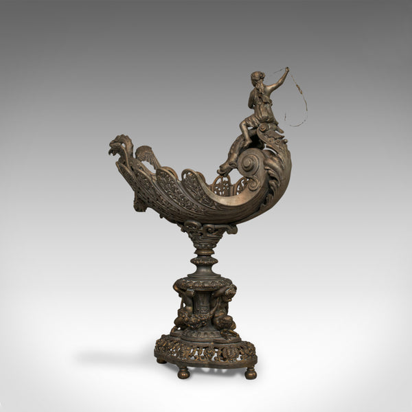 Antique Centrepiece, Classical Taste, French, Bronze Spelter, Bowl, Victorian - London Fine Antiques