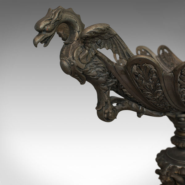 Antique Centrepiece, Classical Taste, French, Bronze Spelter, Bowl, Victorian - London Fine Antiques