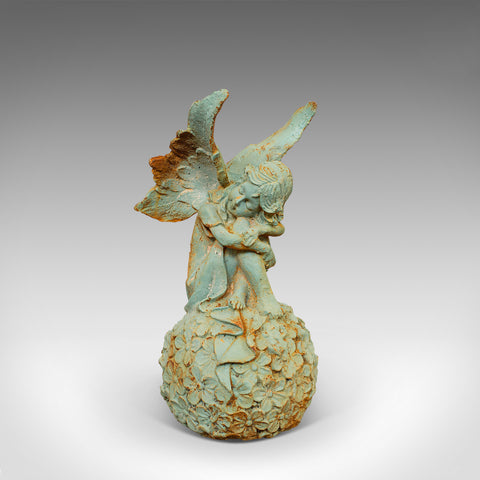 Vintage  Fairy Ornament, English, Cast Iron, Garden, Decorative, Statuette - London Fine Antiques