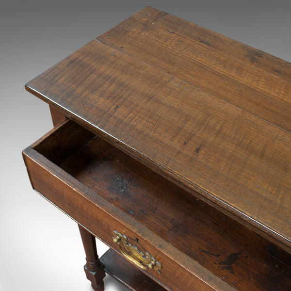 Antique Dresser Base, English, Oak, Side Cabinet, Pot Shelf, Georgian, C.1780 - London Fine Antiques