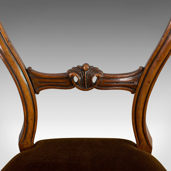 Antique Set of Chairs, English, Walnut, Suite, 4 Dining Chairs, Victorian C.1840 - London Fine Antiques