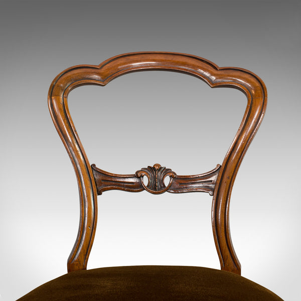 Antique Set of Chairs, English, Walnut, Suite, 4 Dining Chairs, Victorian C.1840 - London Fine Antiques