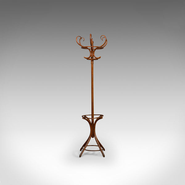 Antique Bentwood Coat Rack, Hall Stand, English, Beech, Umbrella, Edwardian - London Fine Antiques