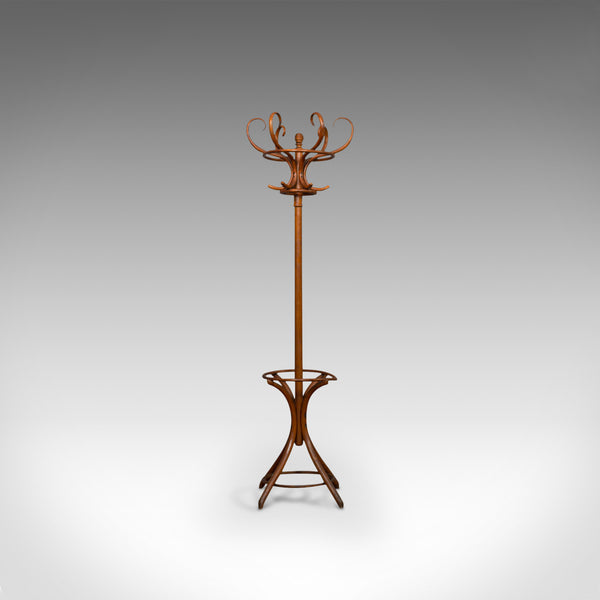 Antique Bentwood Coat Rack, Hall Stand, English, Beech, Umbrella, Edwardian - London Fine Antiques
