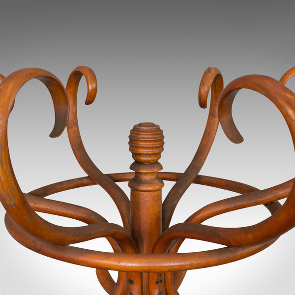 Antique Bentwood Coat Rack, Hall Stand, English, Beech, Umbrella, Edwardian - London Fine Antiques