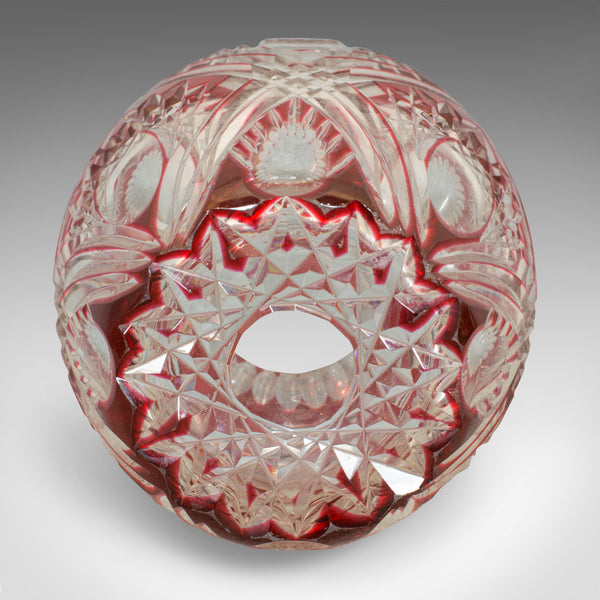 Vintage Decorative Vase, English, Cut Glass, Vessel, Royal Brierley, Circa 1940 - London Fine Antiques