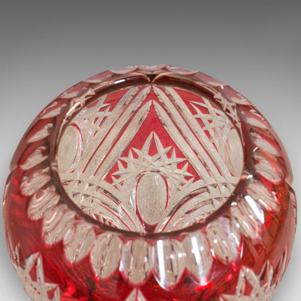 Vintage Decorative Vase, English, Cut Glass, Vessel, Royal Brierley, Circa 1940 - London Fine Antiques