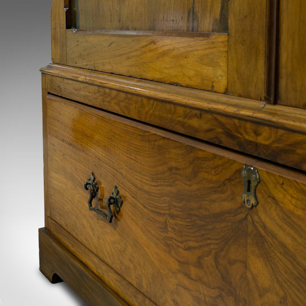 Antique Linen Press, French, Walnut, Wardrobe, Hanging Rail, Late 19th Century - London Fine Antiques