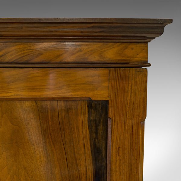 Antique Linen Press, French, Walnut, Wardrobe, Hanging Rail, Late 19th Century - London Fine Antiques