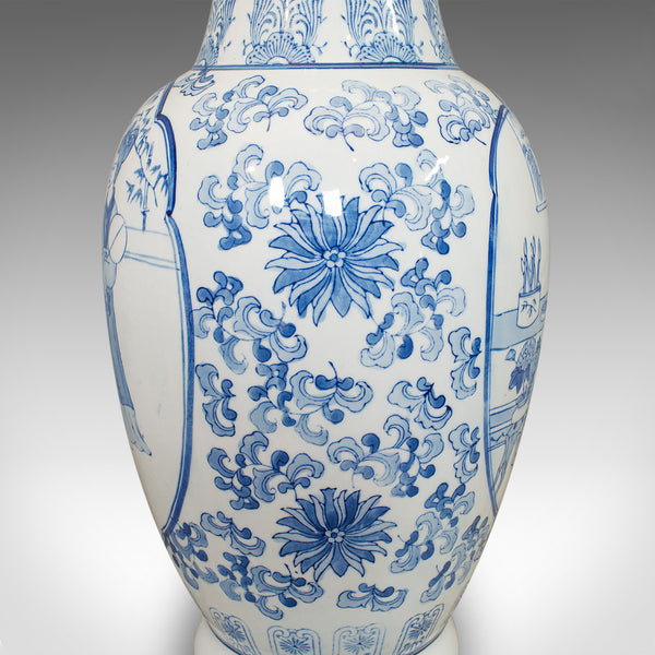 Vintage Arita Vase, Japanese, Ceramic, Painted, Decorative, Urn, Flower, C.1940 - London Fine Antiques