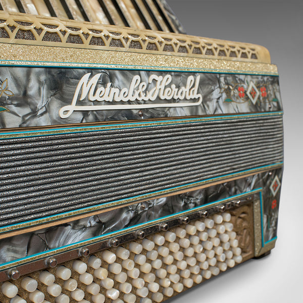 Vintage Piano Accordion, German, Squeezebox, Meinel and Herold, Dix Reeds - London Fine Antiques
