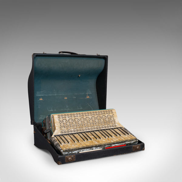 Vintage Piano Accordion, German, Squeezebox, Meinel and Herold, Dix Reeds - London Fine Antiques