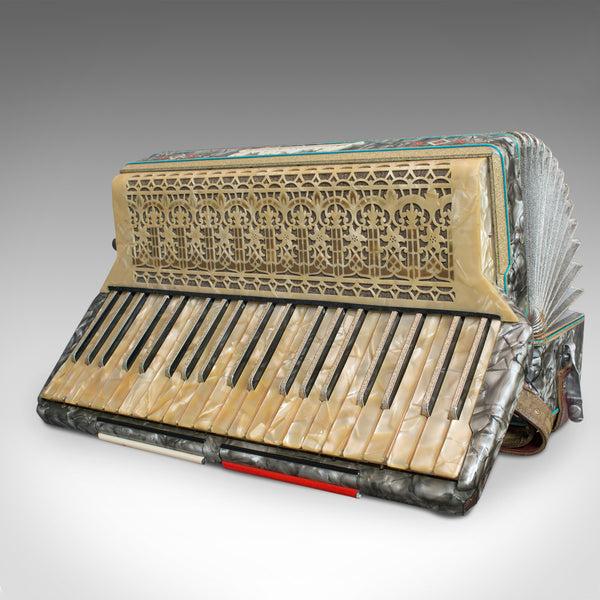 Vintage Piano Accordion, German, Squeezebox, Meinel and Herold, Dix Reeds - London Fine Antiques