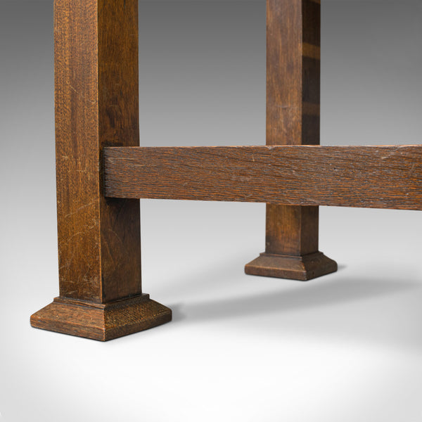 Antique Luggage Rack, Wadham and Sons, English, Oak, Suitcase, Trunk, Stand - London Fine Antiques