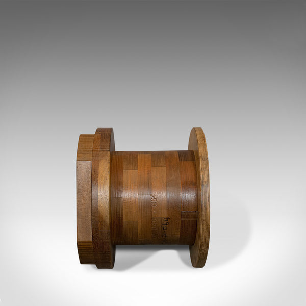 Vintage Mould, English, Mahogany, Maritime, Shipping, Drum, Coffee, Lamp, Table - London Fine Antiques
