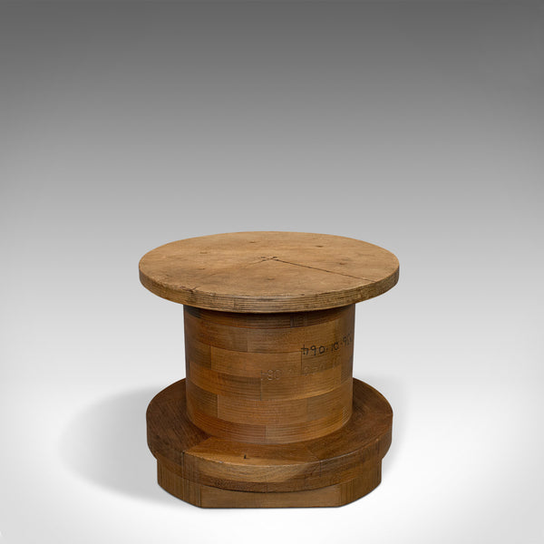 Vintage Mould, English, Mahogany, Maritime, Shipping, Drum, Coffee, Lamp, Table - London Fine Antiques