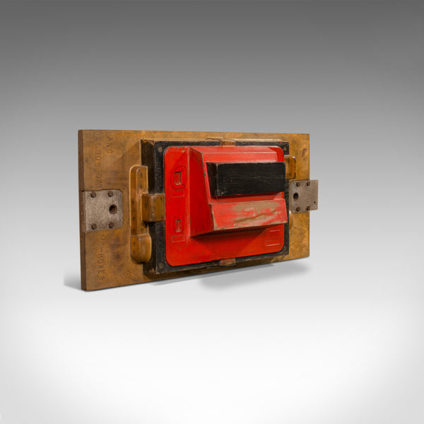 Vintage Casting Impression, English, Mahogany, Mould, Pattern, Decorative, Wall - London Fine Antiques