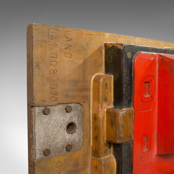 Vintage Casting Impression, English, Mahogany, Mould, Pattern, Decorative, Wall - London Fine Antiques